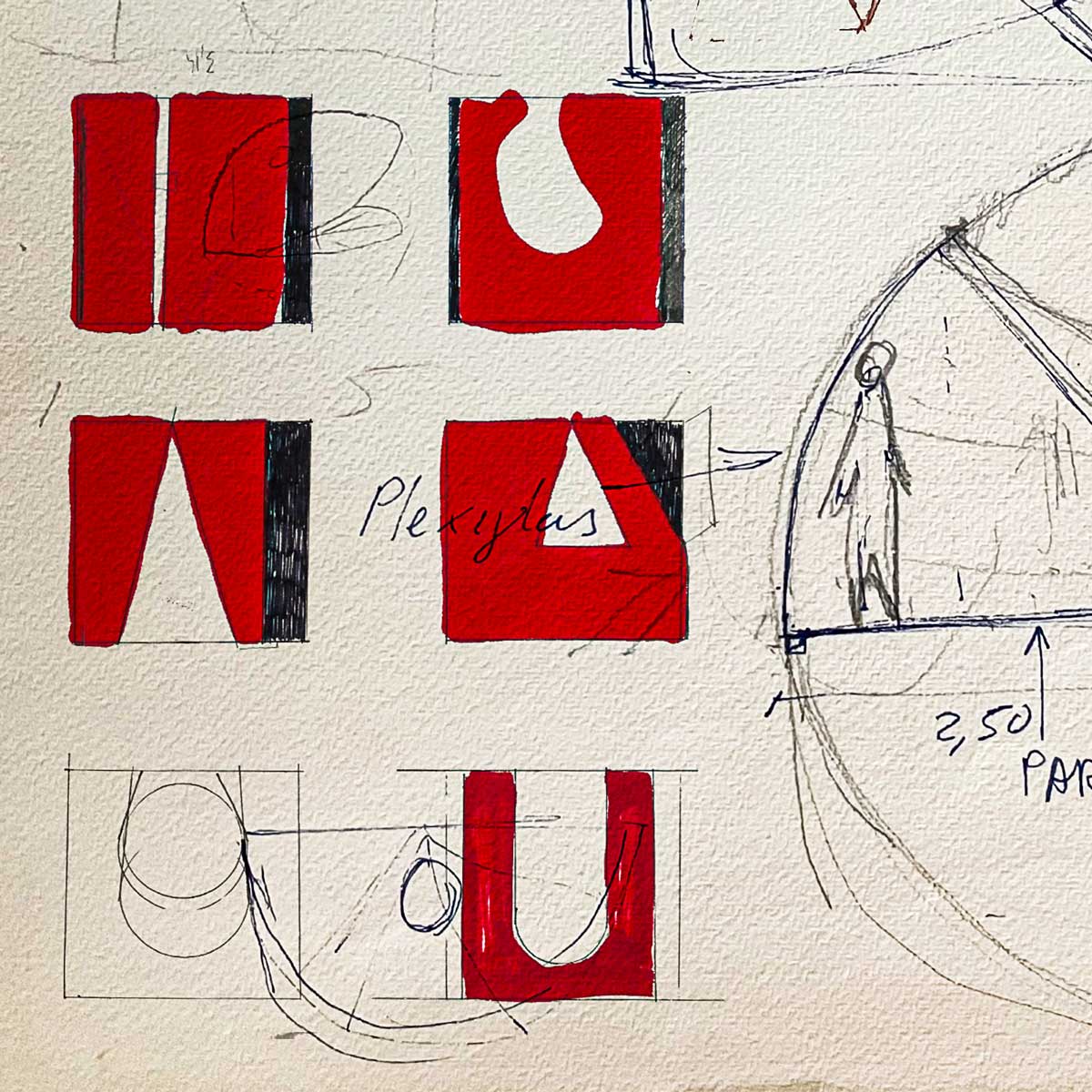 orchestra solare 1 studi e disegni vari
